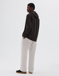 Sweat à capuche zippé - Brown