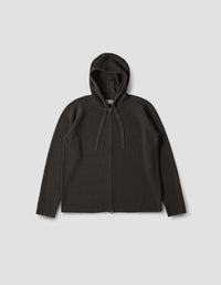Sweat à capuche zippé - Brown