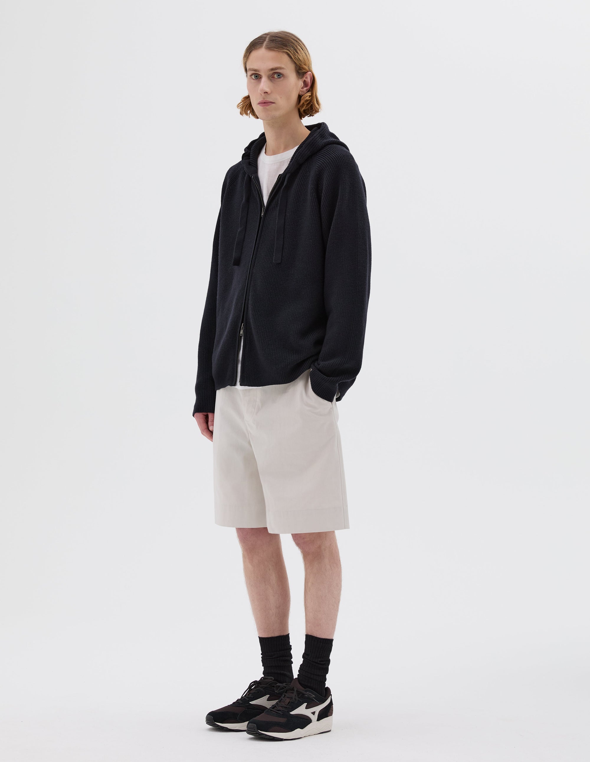 Sweat à capuche zippé - Navy