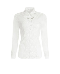 Chemise Melopée en dentelle à détails brodés - Moon White