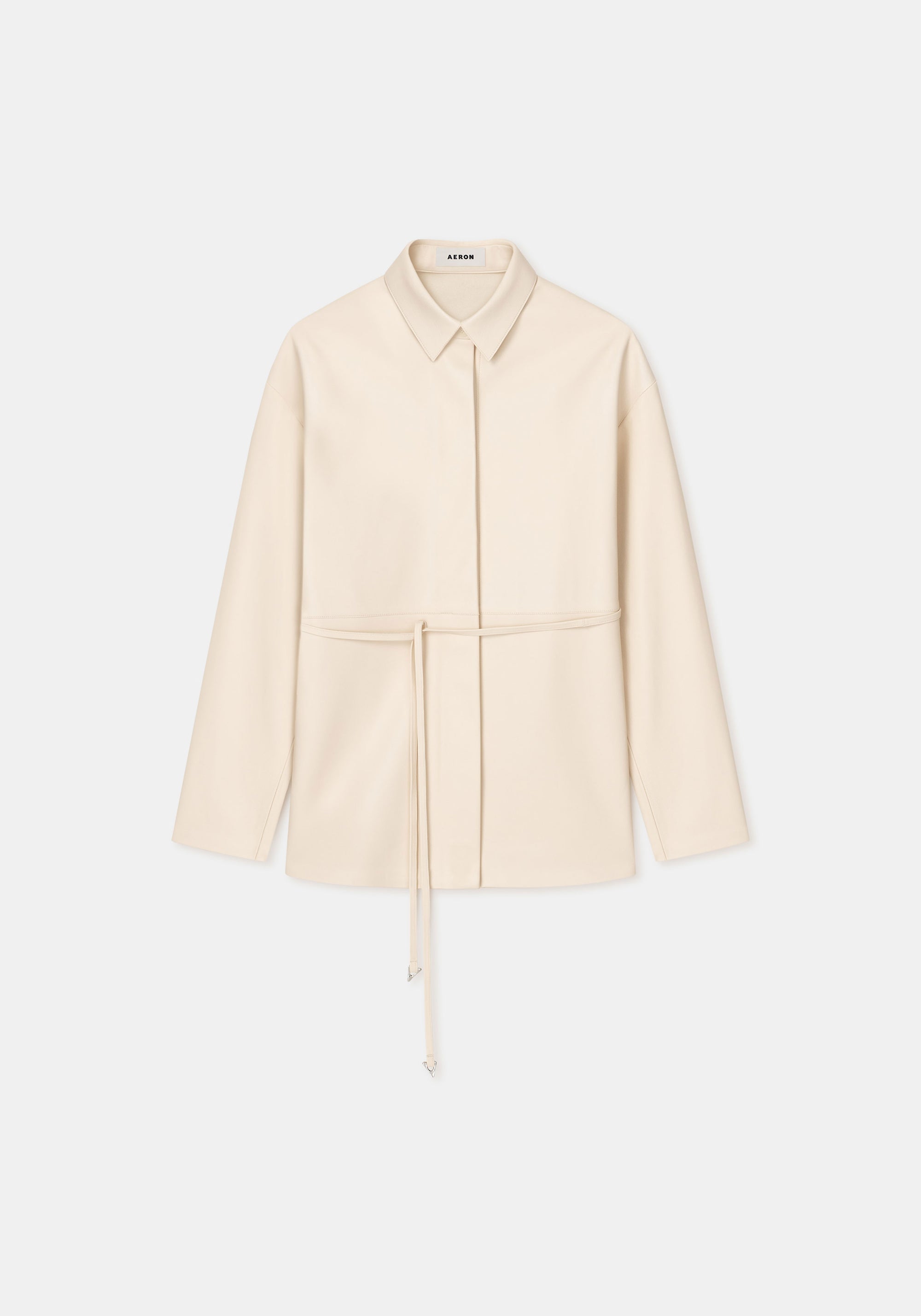 Chemise Melville en cuir - Buttermilk