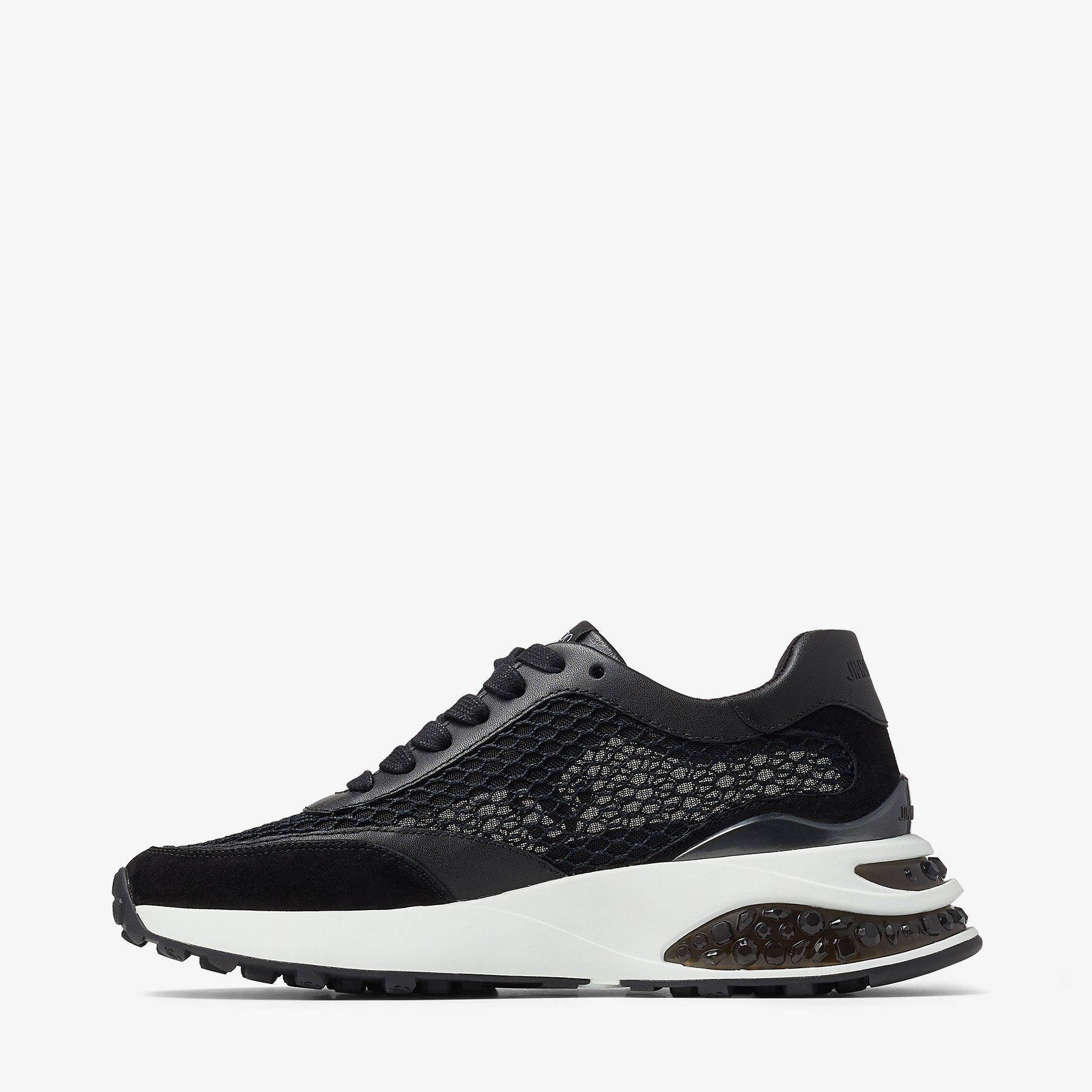 Memphis mesh lace-up trainers - Black
