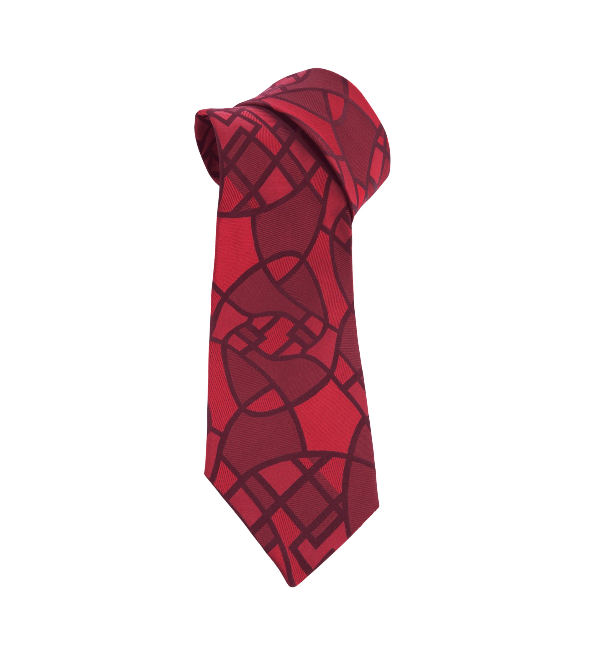 Cravate The Piccadilly en soie - Rouge