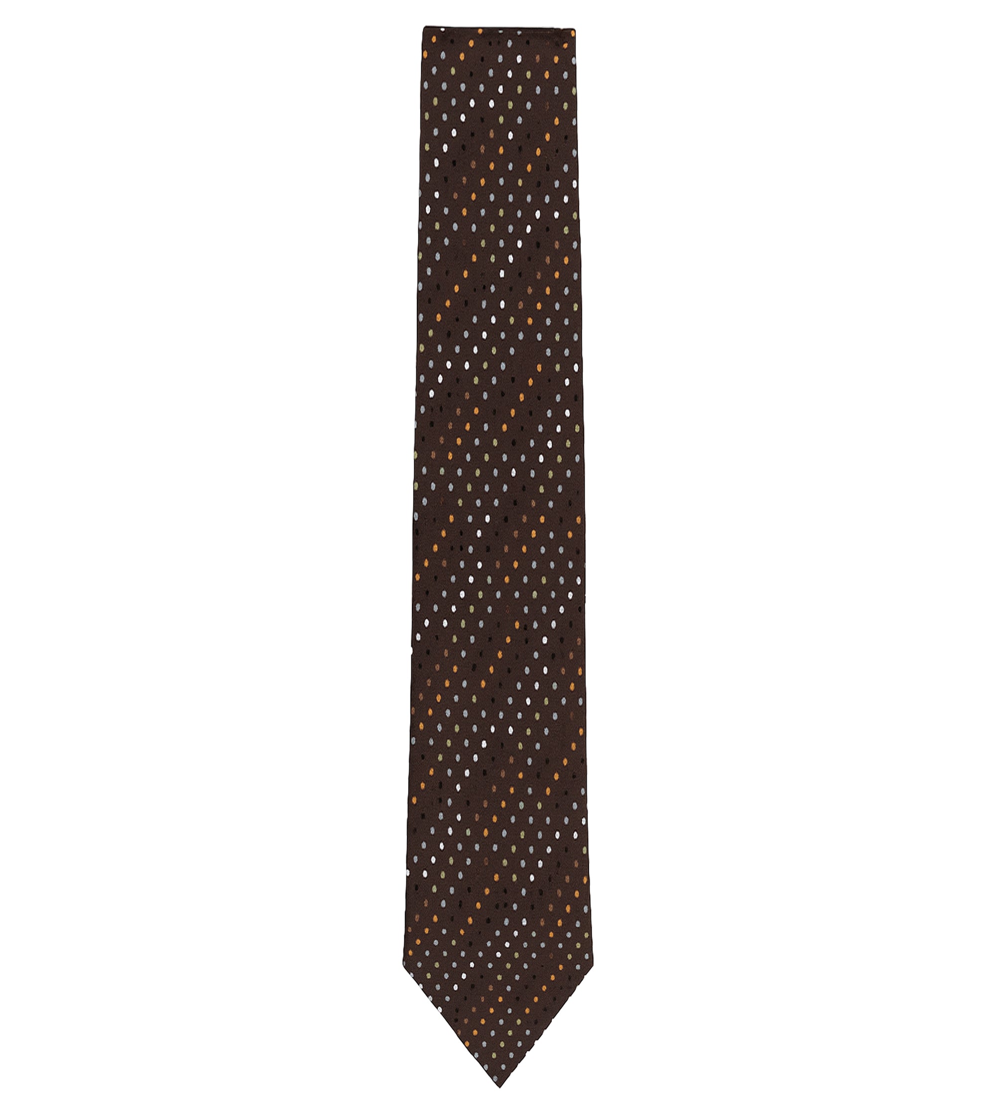 Cravate The Men Sydney en soie - Marron