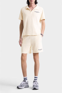 Bermuda Eden Script en velours - Cream
