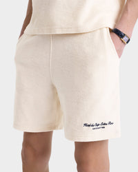 Bermuda Eden Script en velours - Cream