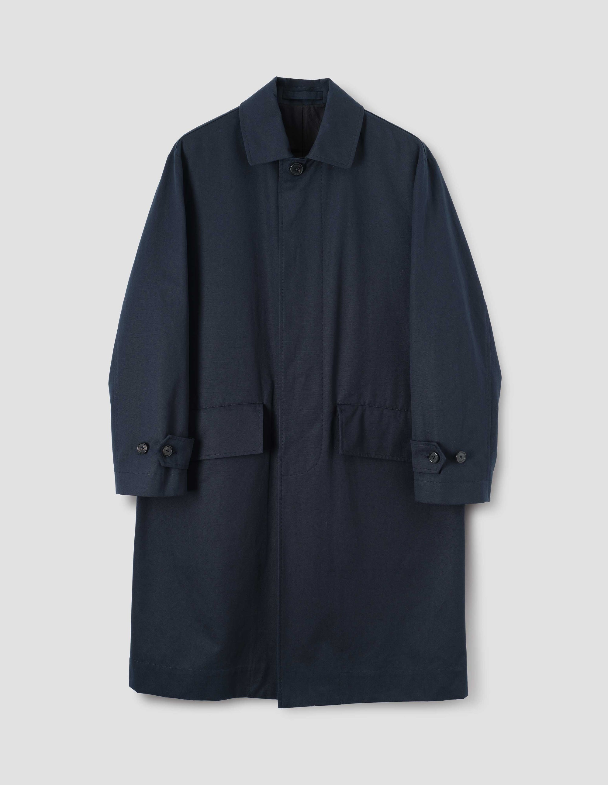 Imperméable à poches en biais - Navy