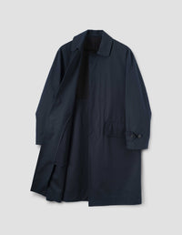 Imperméable à poches en biais - Navy