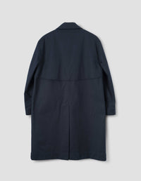 Imperméable à poches en biais - Navy