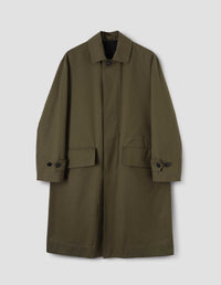 Imperméable à poches en biais - Green & Brown
