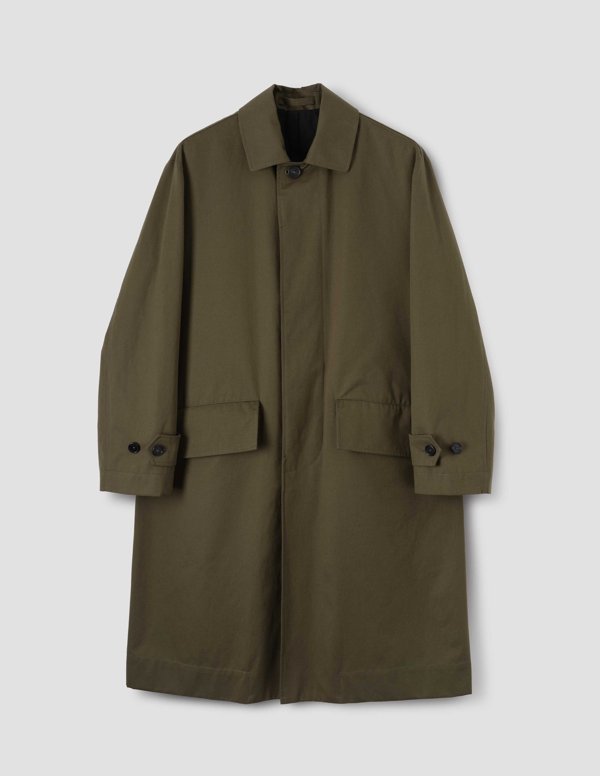 Imperméable à poches en biais - Green & Brown