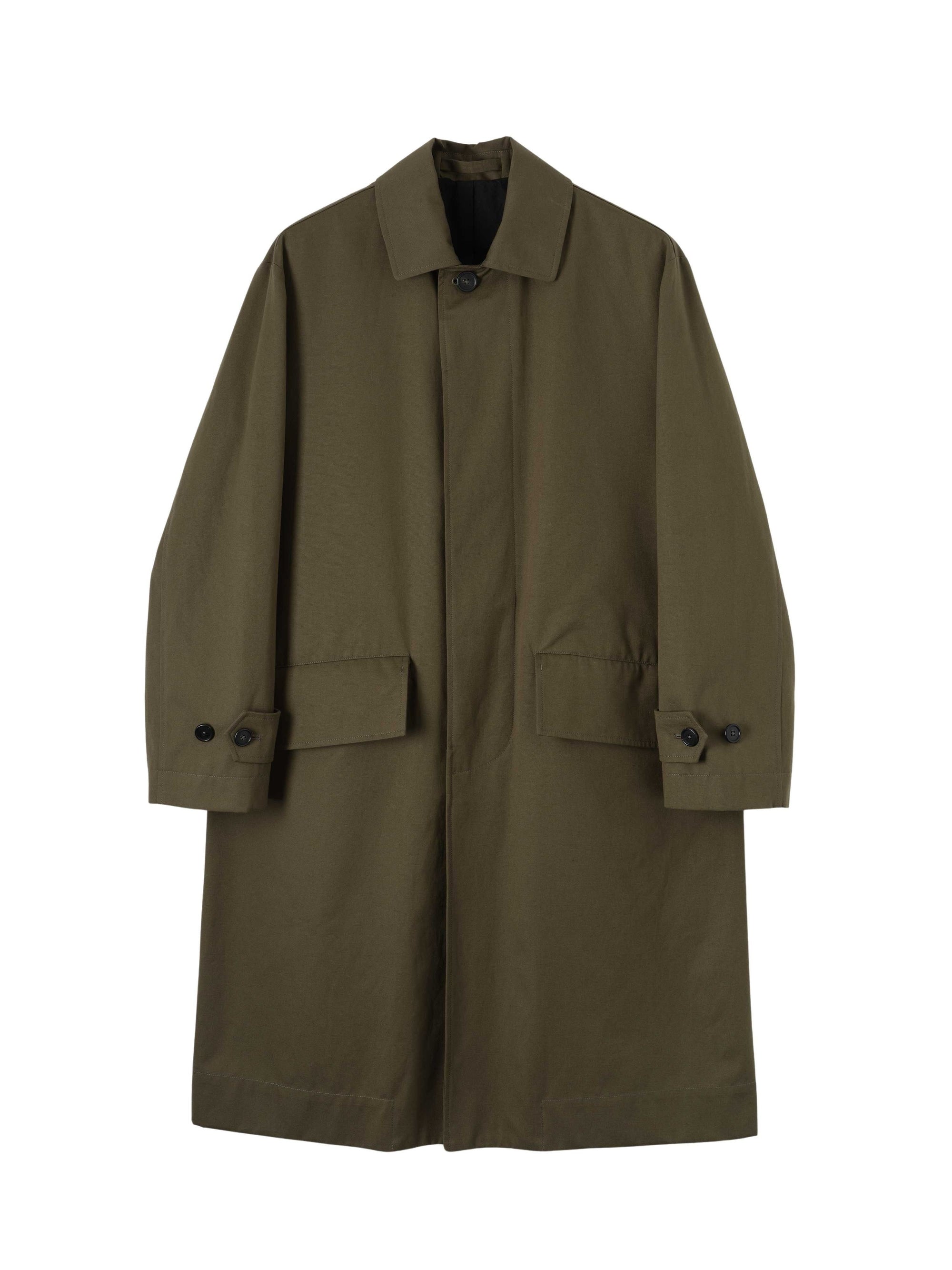 Waterproof trench coat - Green & Brown