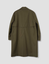 Imperméable à poches en biais - Green & Brown