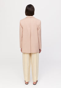 Blazer Mercedes classique en laine - Pale Rose