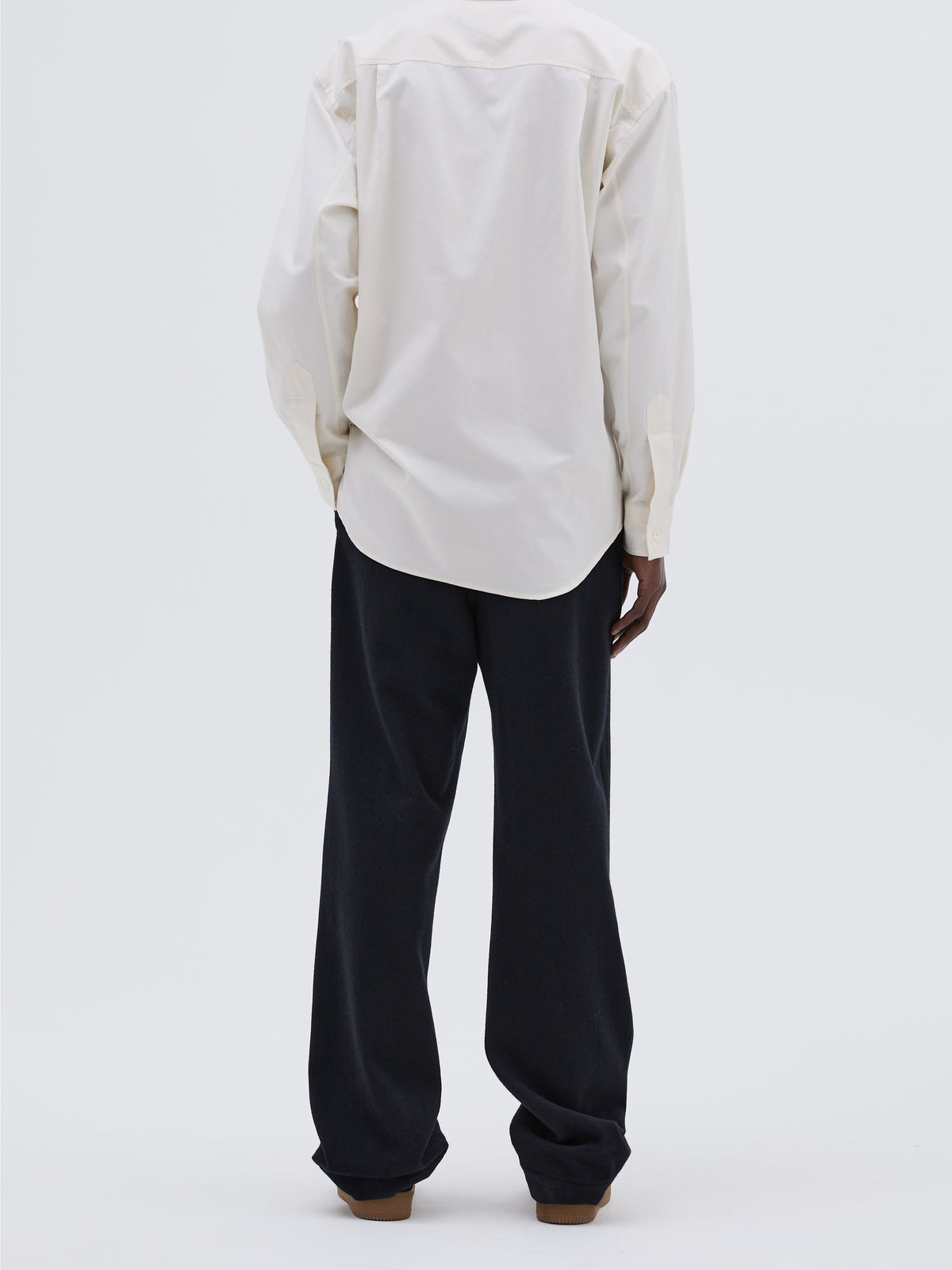 Chemise oversize sans col - Off White