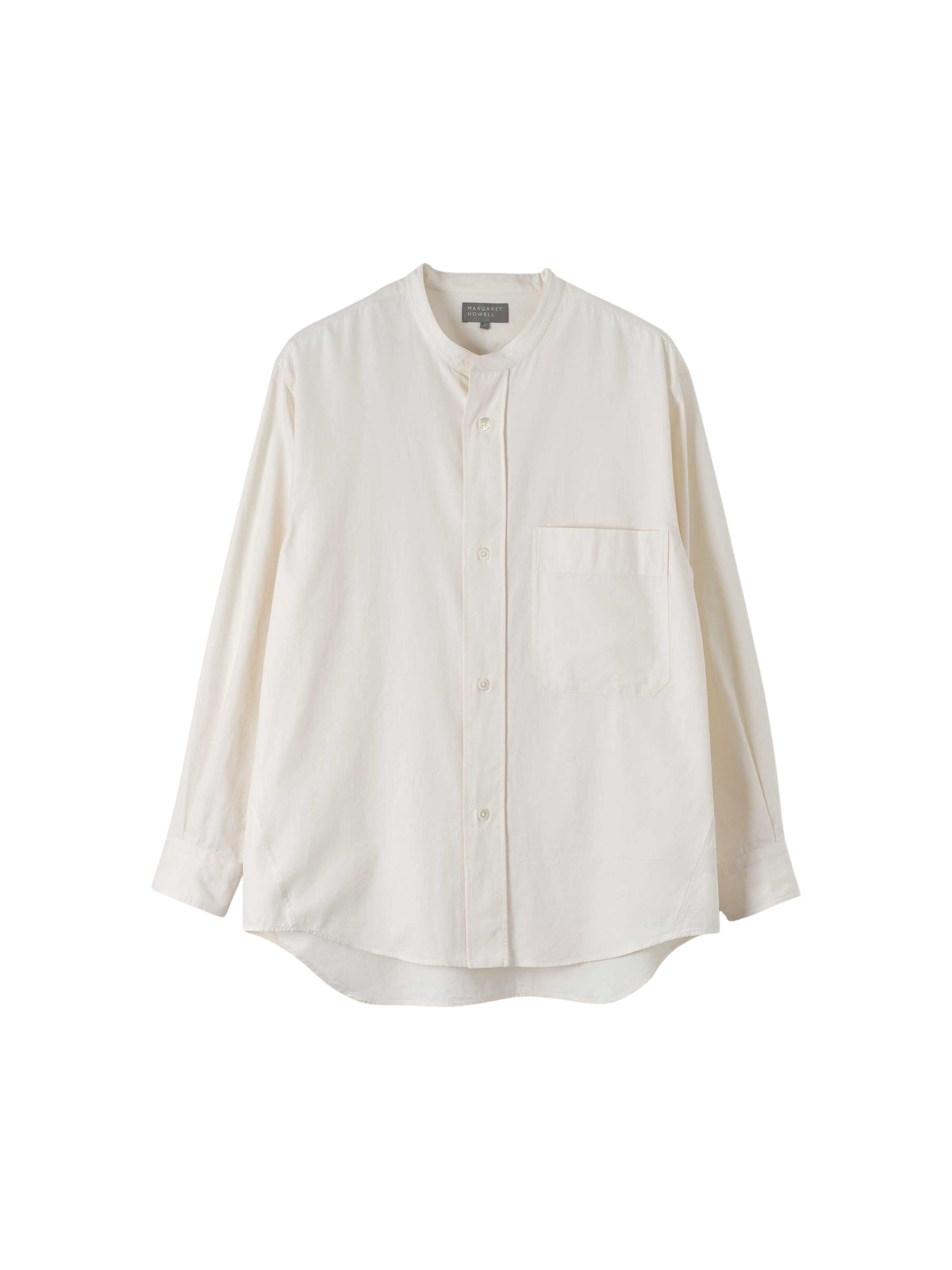Chemise oversize sans col - Off White