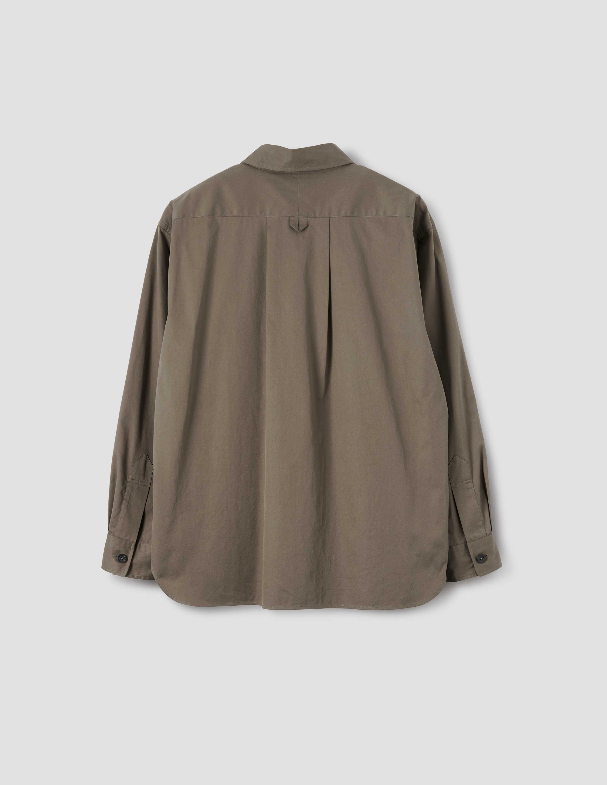 Chemise à poche à patte - Green & Brown & Beige