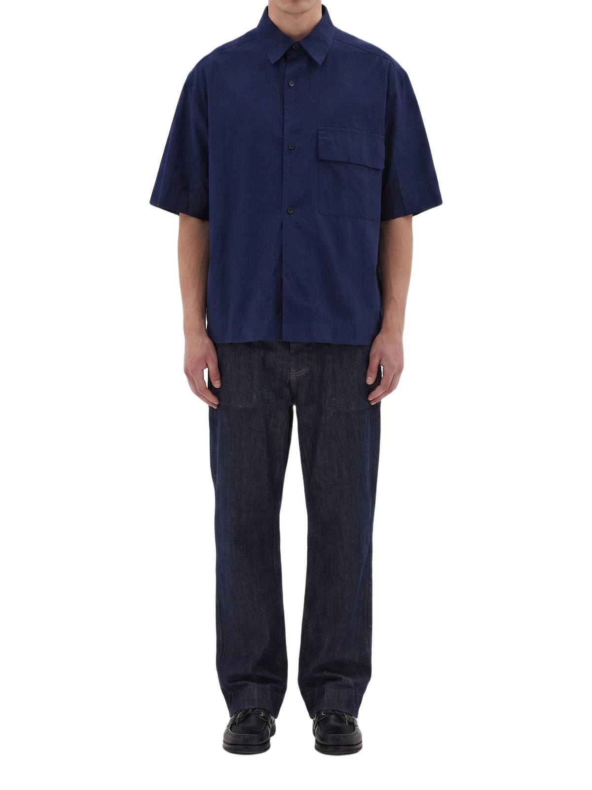 Short-sleeved shirt - Blue & Navy