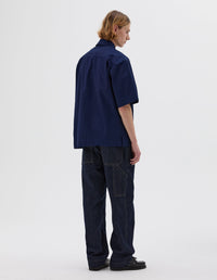Chemise manches courtes à poche à rabat - Blue & Navy