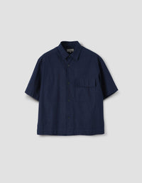Chemise manches courtes à poche à rabat - Blue & Navy