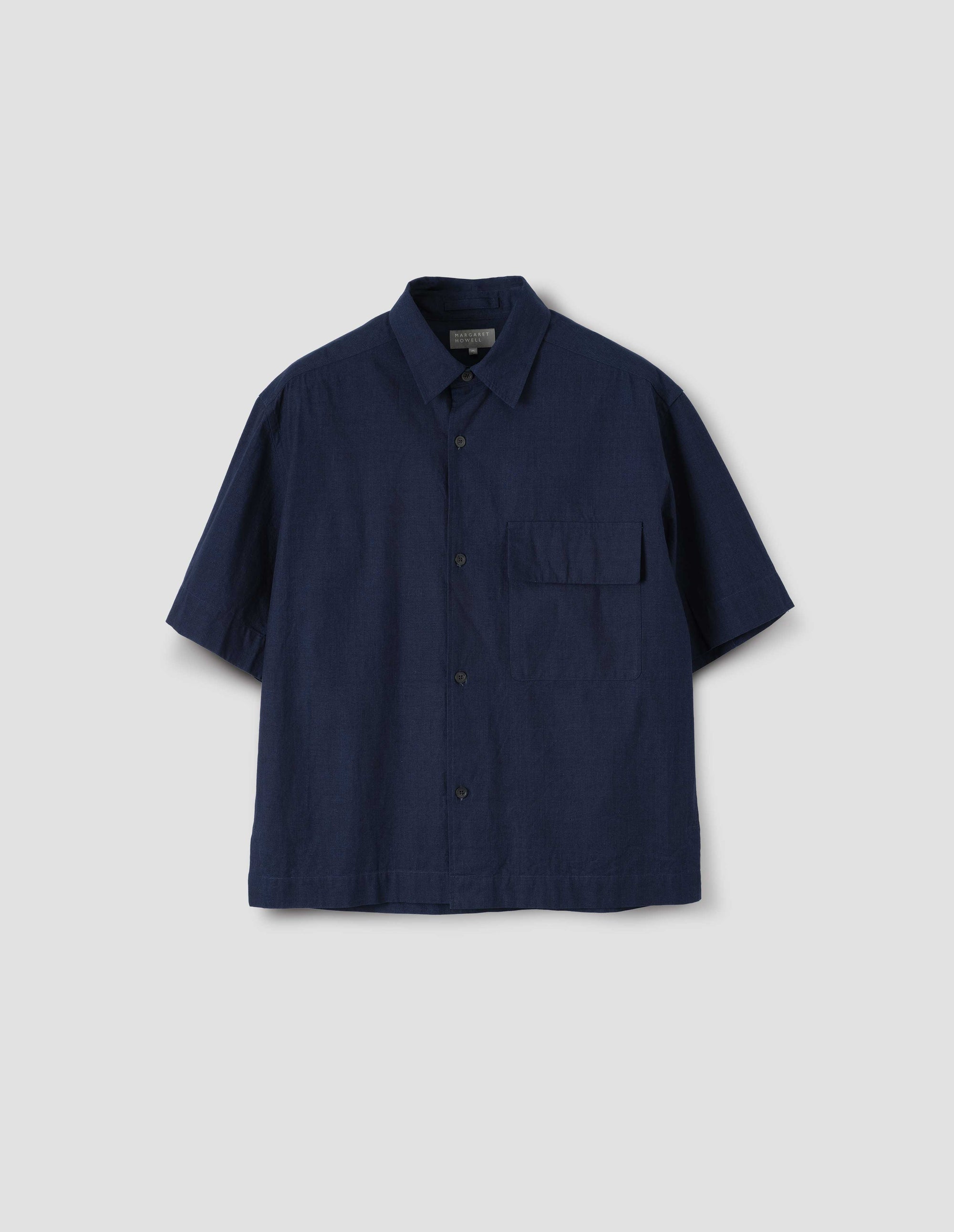 Chemise manches courtes à poche à rabat - Blue & Navy