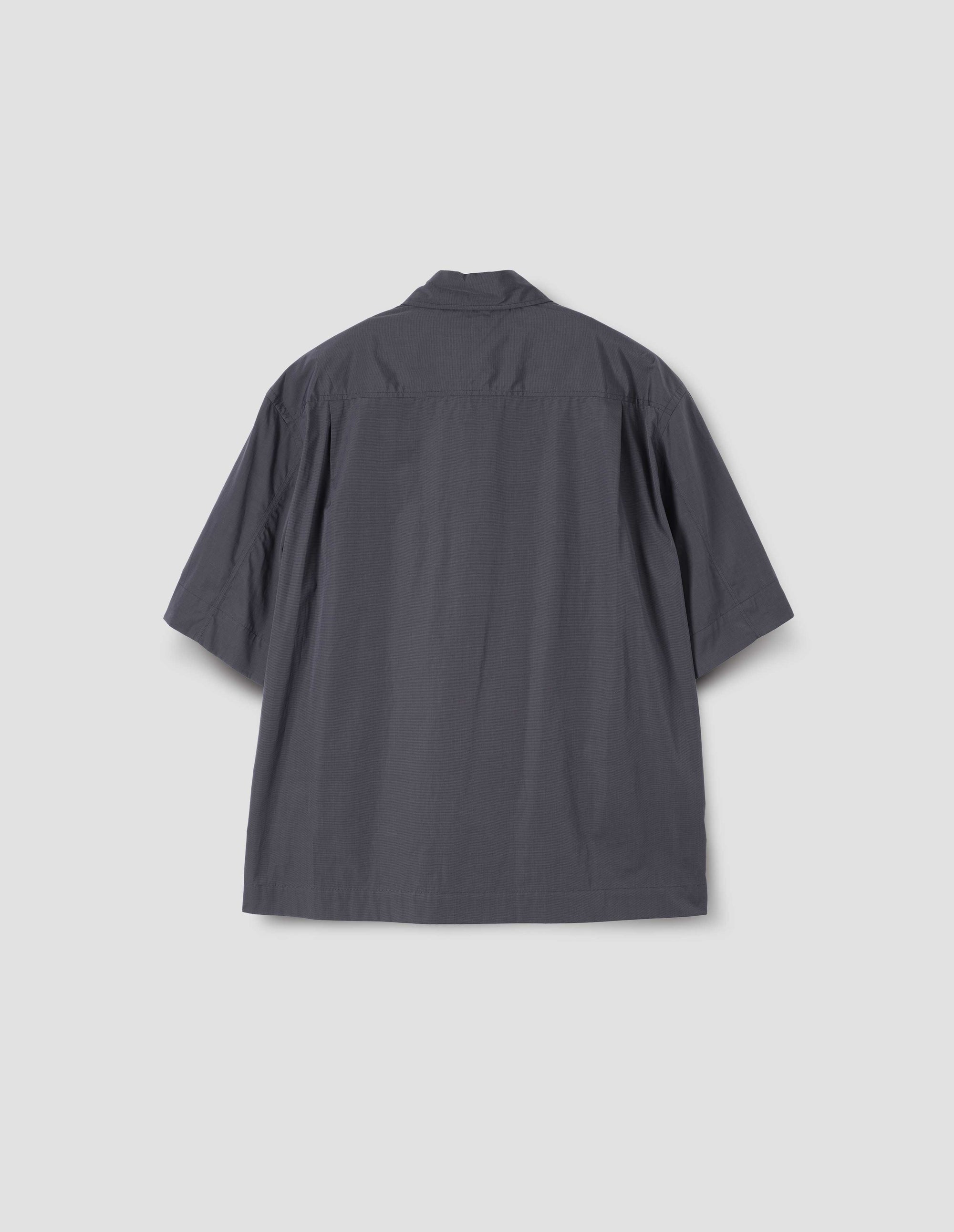 Chemise manches courtes à poche à rabat - Blue & Navy & Grey