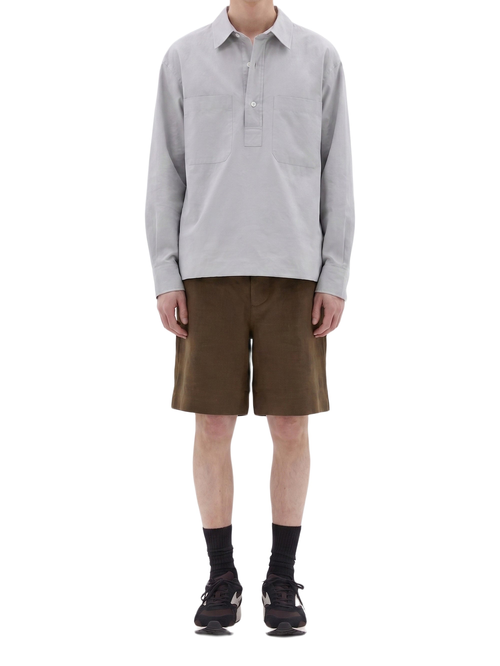 Chemise ample à poches - Grey