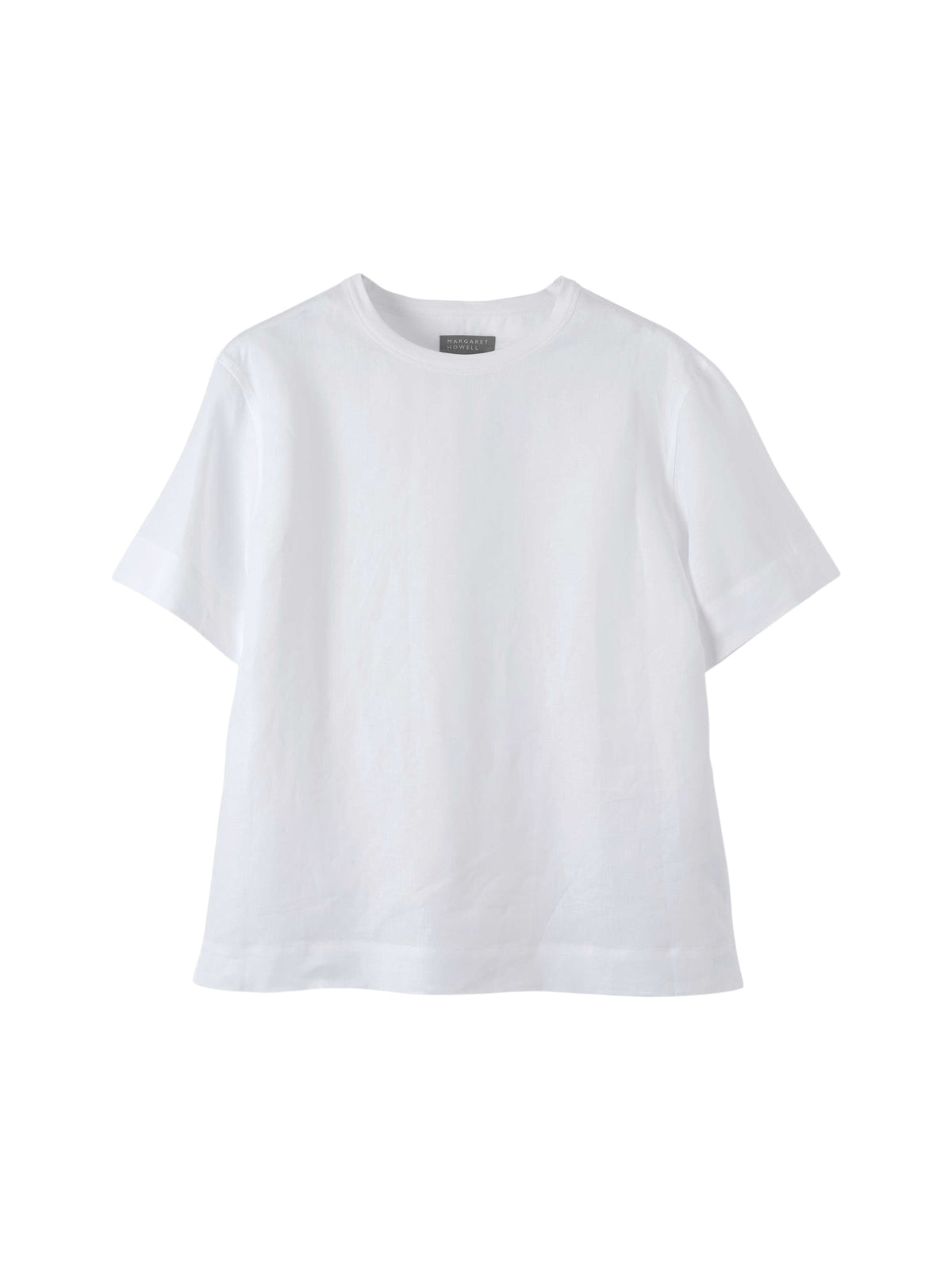 T-shirt à manches courtes en lin - White