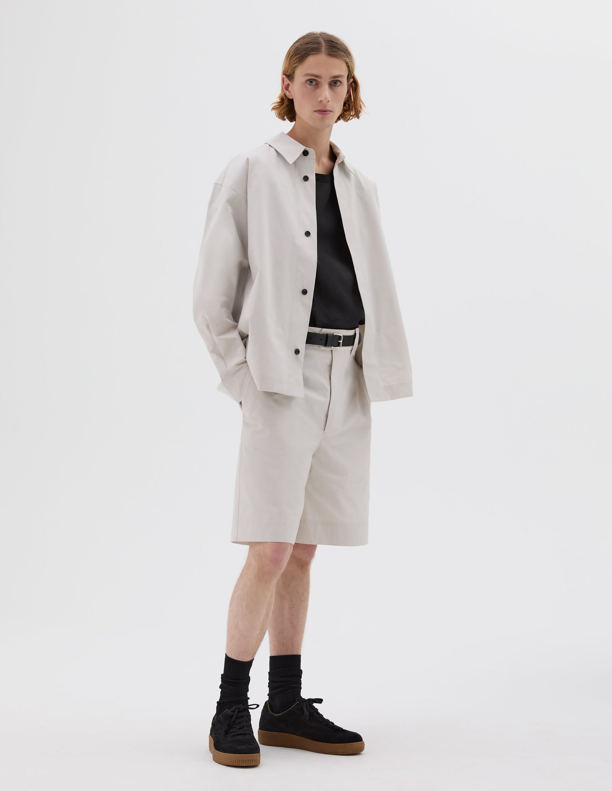 Surchemise boxy minimaliste - White