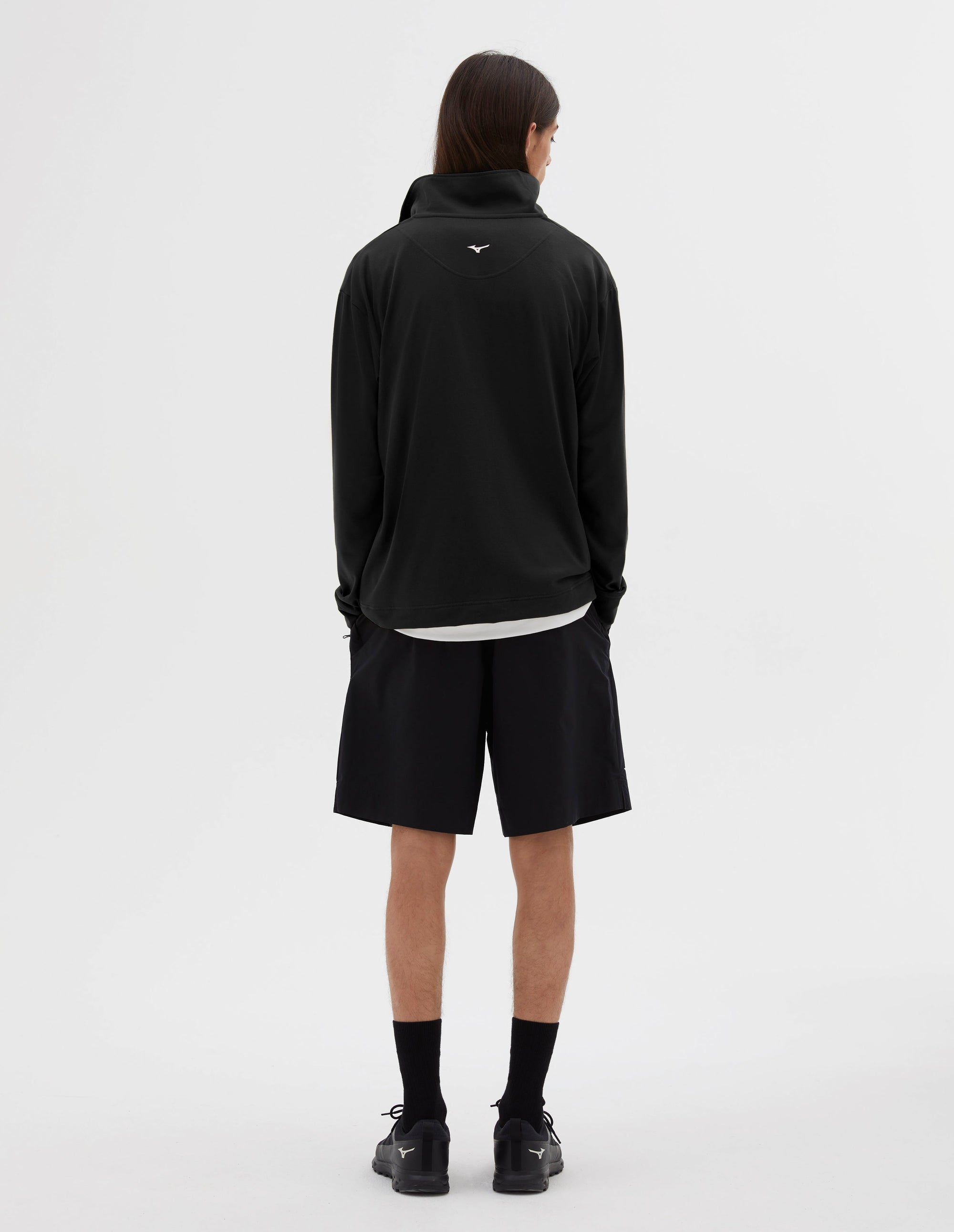 Sweat demi-zip Mizuno - Black