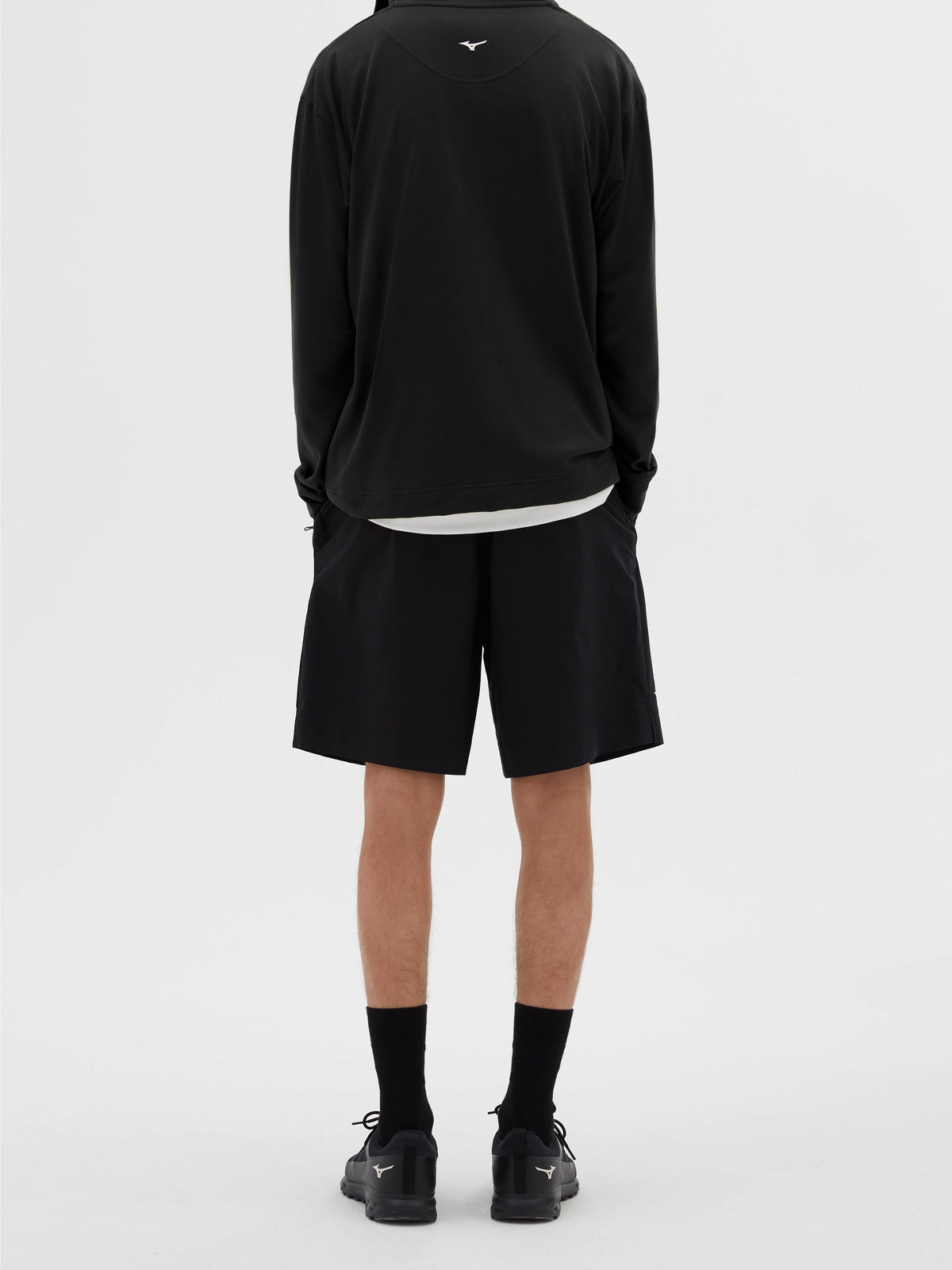 Sweat à zip Margaret Howell x Mizuno - Black