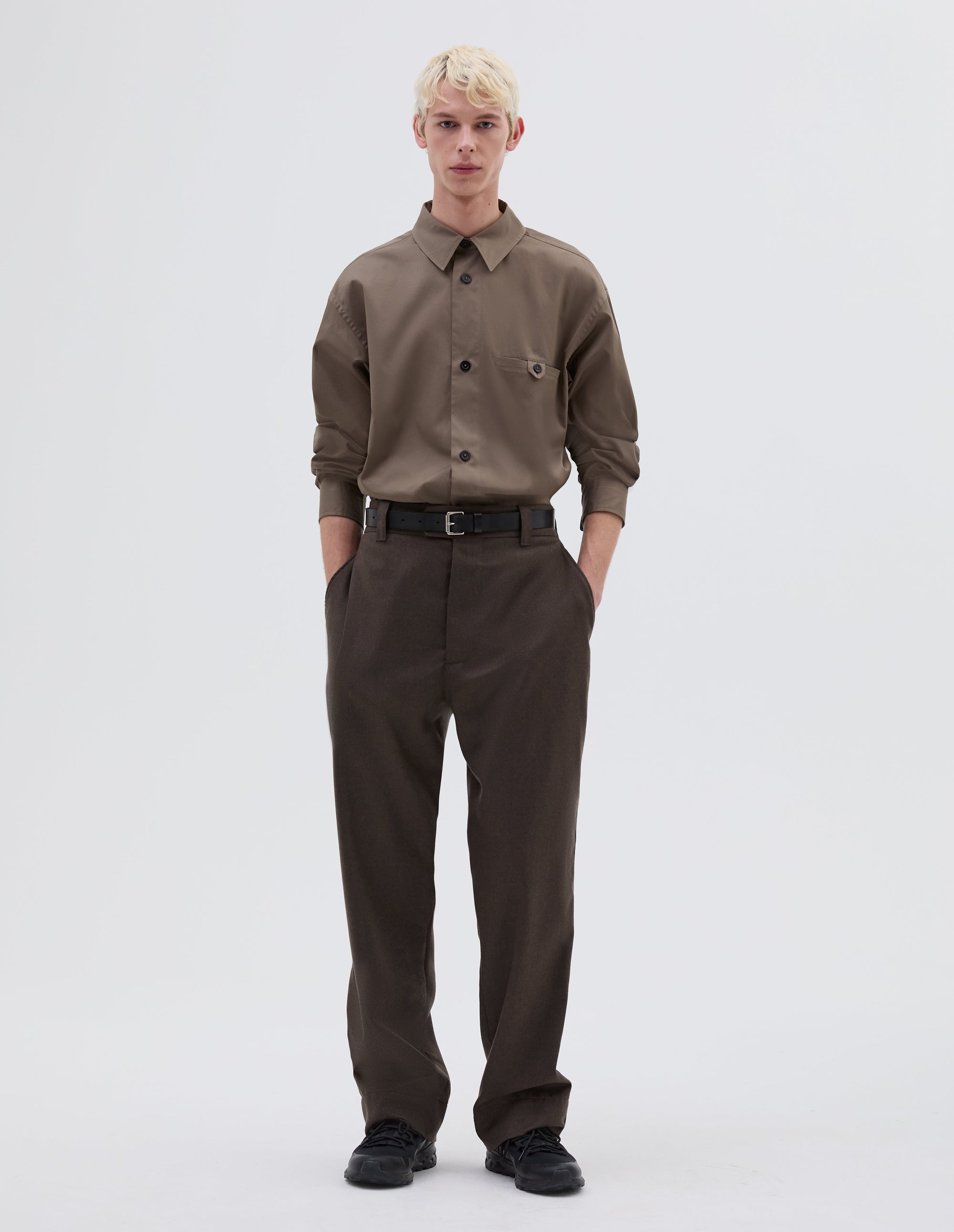 Pantalon coupe décontractée - Tobacco
