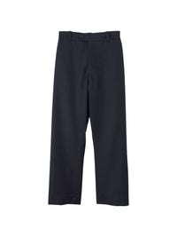 Pantalon coupe fuselée en laine - Navy