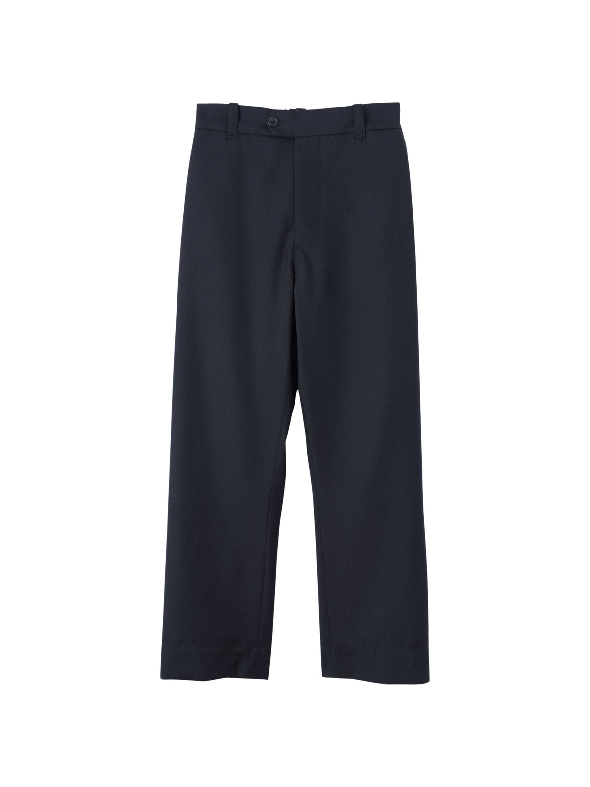 Pantalon coupe fuselée en laine - Navy