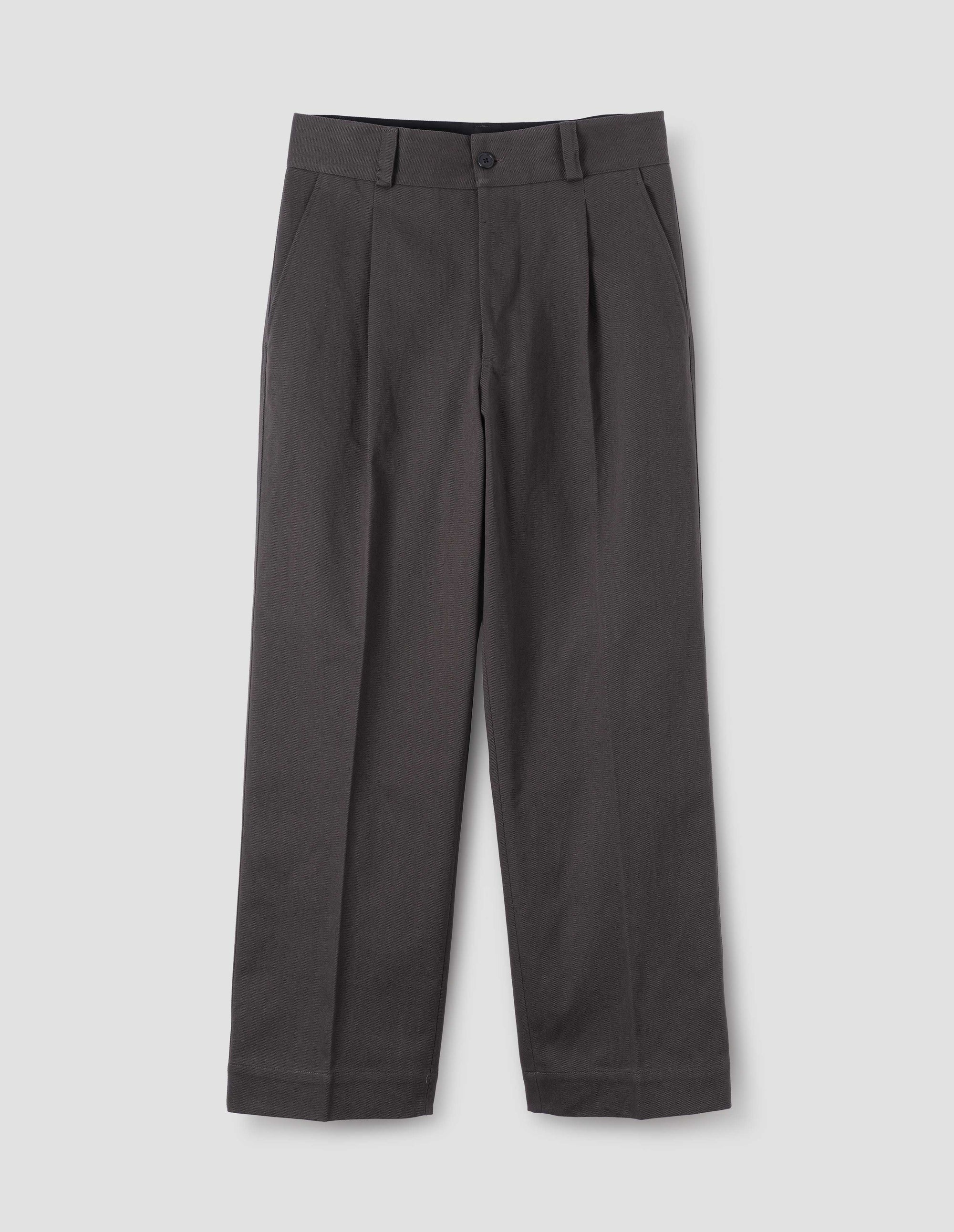 Chino à jambes larges - Ebony