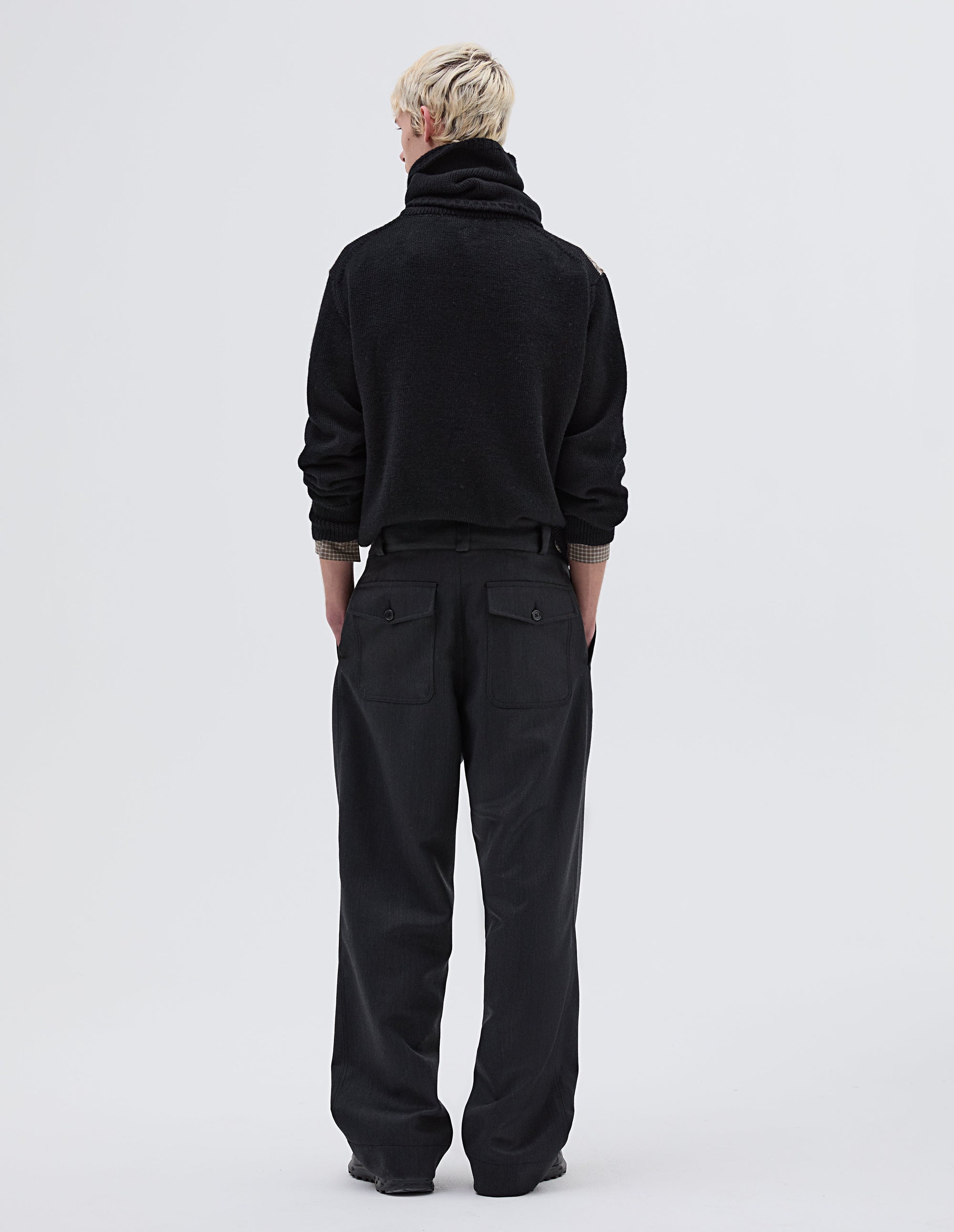 Chino à jambes larges - Charcoal