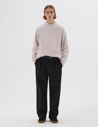 Pantalon à larges passants de ceinture - Black