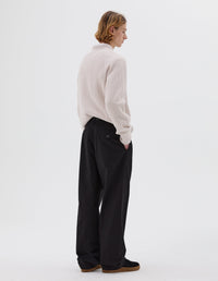 Pantalon à larges passants de ceinture - Black
