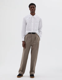 Pantalon à larges passants de ceinture - Gray