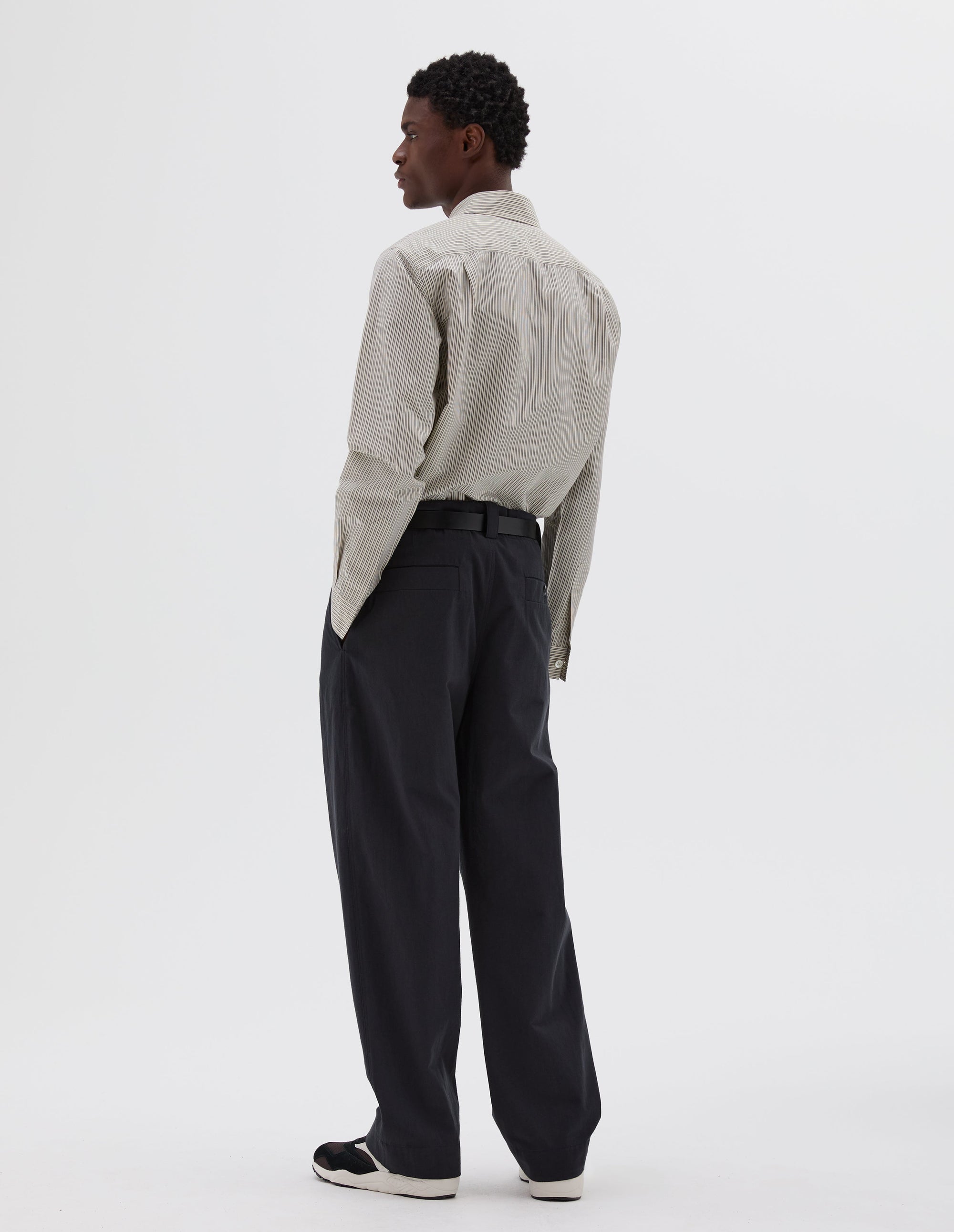 Pantalon à doubles plis - Black