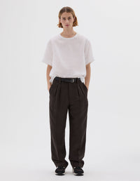 Pantalon à doubles plis - Brown
