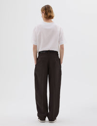 Pantalon à doubles plis - Brown
