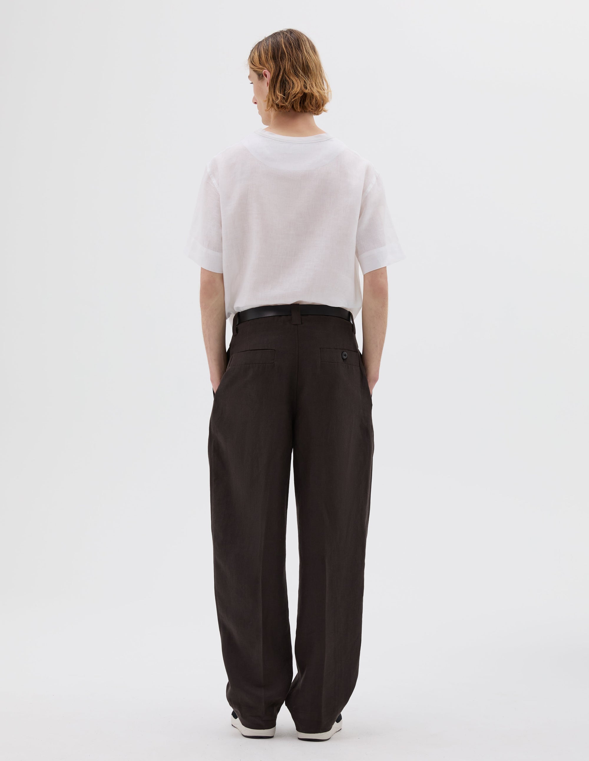Pantalon à doubles plis - Brown