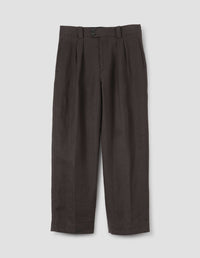 Pantalon à doubles plis - Brown