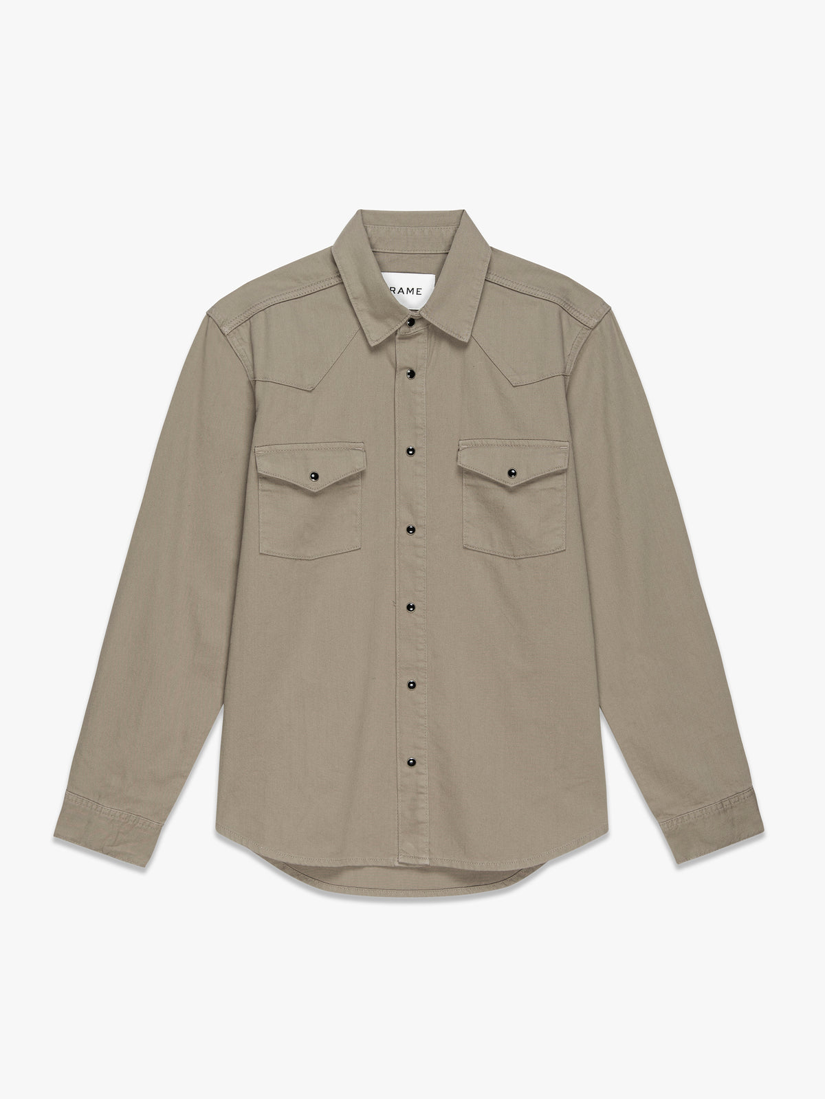 WESTERN DENIM SHIRTDARK BEIGE