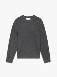 WOOL CASHMERE TEXTURED SWEATERANTHRACITE