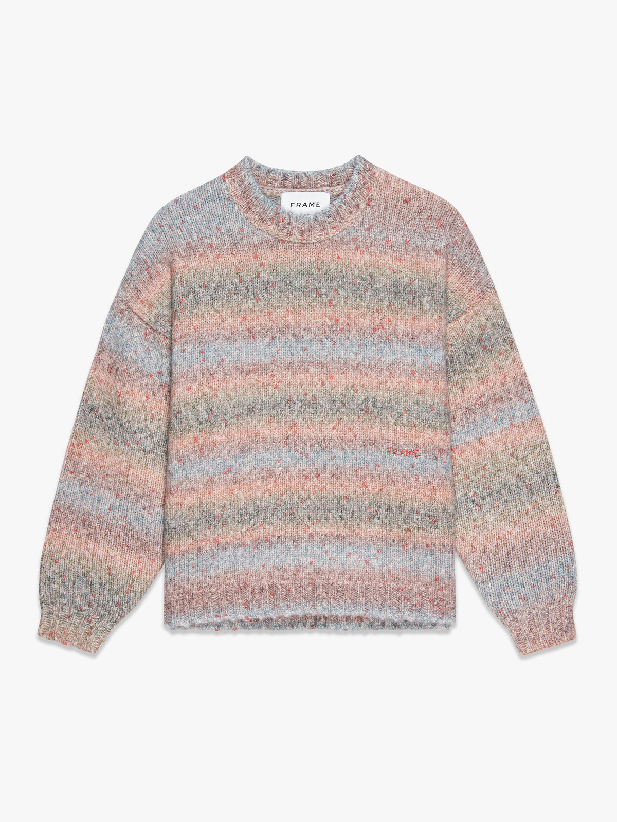 BRUSHED TWEED SWEATERSOFT LAVENDER MULTI