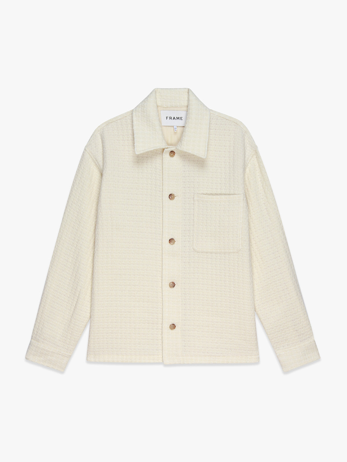 TEXTURED SHIRT JACKETOFF WHITE