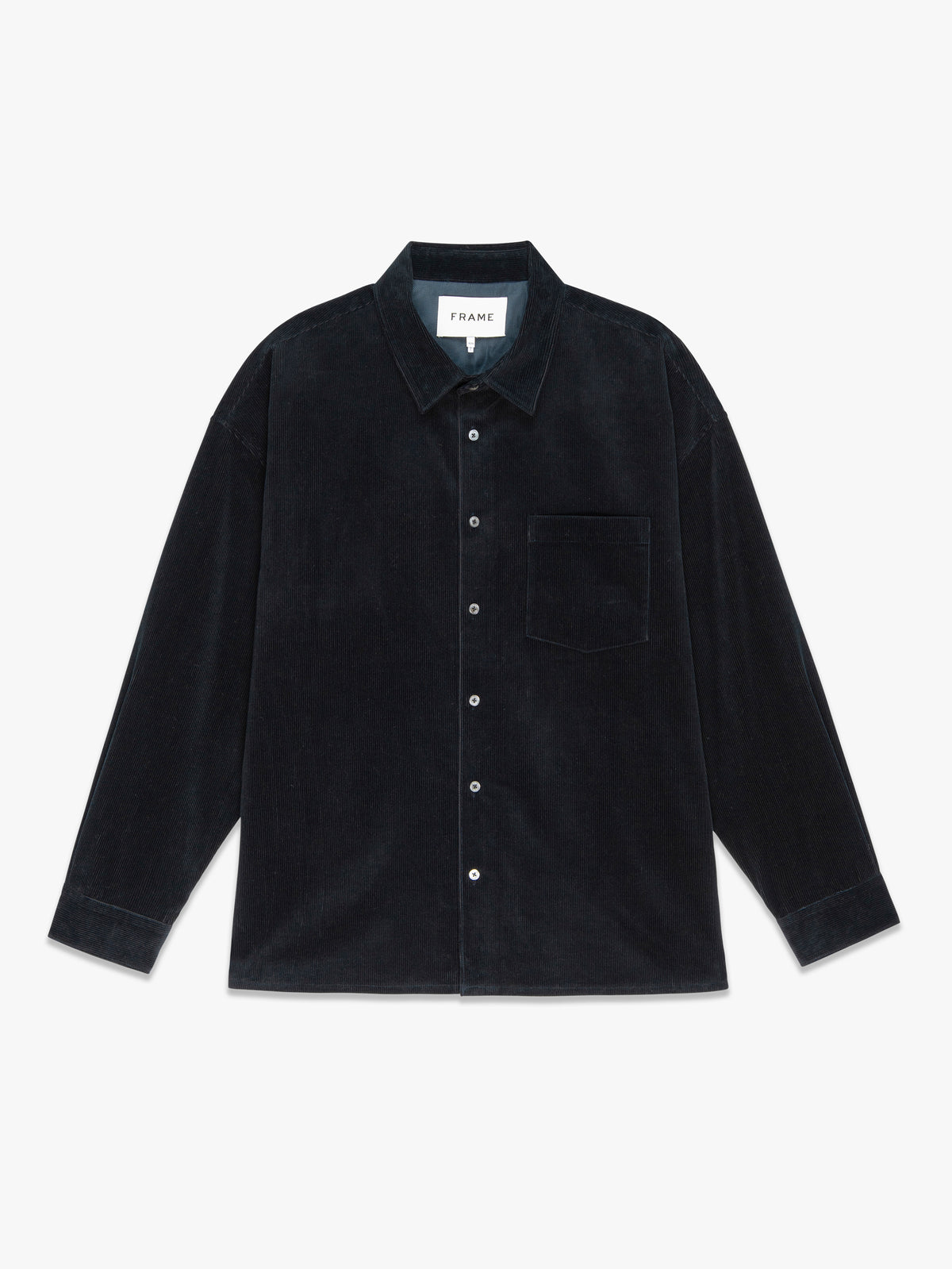 RELAXED CORDUROY OVERSHIRTDARK NAVY