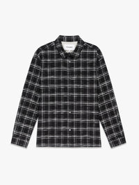 PLAID OVERSHIRTBLACK PLAID